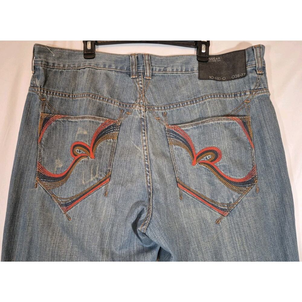 Vintage Rocawear Men's Y2K 90s Straight Leg Original Fit Jeans 42 X 33